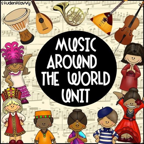 Multicultural Classroom, Music Around The World, Music Lessons For Kids, Music Lesson Plans, Preschool Music, Music Appreciation, Music Ed, Holiday Music, Music And Movement