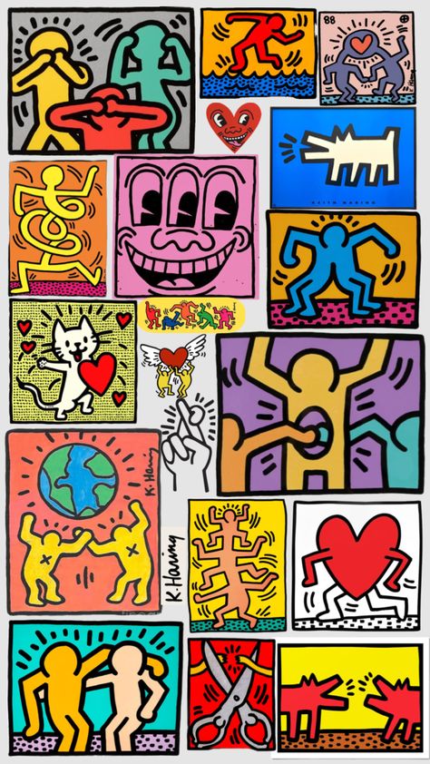 keith haring!!! #keithharing #vibes #wallpaper #wallpapercollage #vintage Vibes Wallpaper, Keith Haring, Art