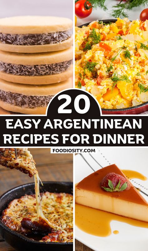 This collection of 20 Argentinean recipes offers a journey through the flavors and traditions of Argentina’s rich culinary landscape. From the communal ritual of Asado to the indulgent sweetness of Dulce de Leche Pancakes, each recipe reflects the diversity, cultural heritage, and culinary creativity that define Argentine cuisine. Argentina Recipes, Argentine Recipes, Argentina Food, Argentinian Food, South American Recipes, Special Occasion Food, Marinade Recipes, Easy Dishes, Recipes For Dinner