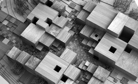 AQSO cubic fractal museum, wooden physical model, maze, puzzle, abstract geometry Fractal Architecture, Functional Architecture, Maquette Architecture, Tu Delft, Cardinal Points, Fractal Geometry, Sacred Architecture, Fractal Patterns, Graduation Project