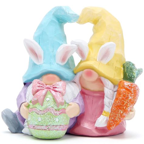 PRICES MAY VARY. Easter Bunny Ears Gnomes figurines: environmentally friendly resin. high3IN.This products is designed by our designer jammy. Only our company has this design and we have the patent and the copyright. SYMBOL OF LUCK -- The Swedish Nisse(also known as the Tomte or Gnomes) is a mythological creature from Scandinavian folklore. According to tradition the Nisse lives in the houses and barns of the homestead and secretly acts as their guardian. If treated well they protect the family Scandinavian Folklore, Mythological Creature, Indoor Home Decor, Easter Bunny Ears, Coloring Eggs, Design Toscano, Mythological Creatures, Valentines Day Weddings, Bunny Ears