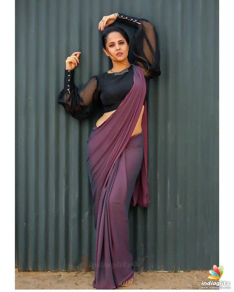 Anasuya Bharadwaj Saree, Anusuya Bhardwaj, Girls Saree, Anasuya Bharadwaj, Body Build, Shri Hanuman, Photoshoot Pics, Glam Photoshoot, Saree Photoshoot