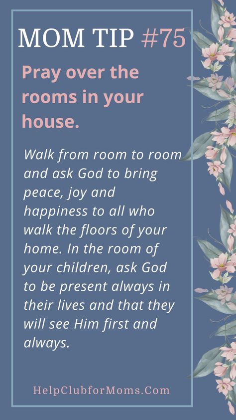 Hey Mamas! Need more ideas to pray for your home?  Join the Help Club this week on our podcast as we share powerful prayer ideas to help you learn new ways to pray for the most important people in your life. Learn more here. #dailyprayer #christianmom #faith #homedicipleship #momtips Scriptures To Pray Over Your Home, Prayers For Moms, Ways To Pray, Prayer Ideas, Prayer For My Children, Mom Prayers, Powerful Prayers, Good Prayers, Prayer Times