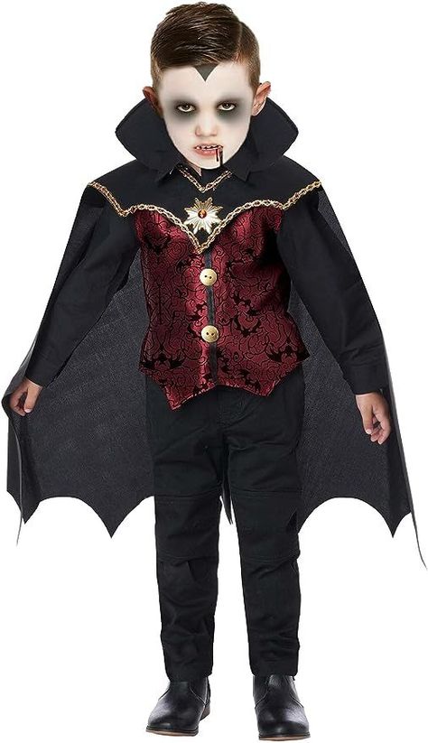 Boys Vampire Costume, Halloween Dresses For Kids, Vampire Costume Kids, Classic Vampire, Vampire Kids, Fancy Dress Competition, Vampire Dress, Vampire Halloween Costume, Vampire Clothes