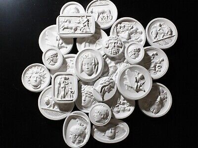 15 Mixed Plaster Cameos Grand Tour Intaglio Classical Wall Art Plaster Medallion  | eBay Into Books, The Grand Tour, Diy Plaster, Plaster Wall Art, Flower Tile, Plate Wall Decor, Pottery Handbuilding, Plaster Molds, Classical Design