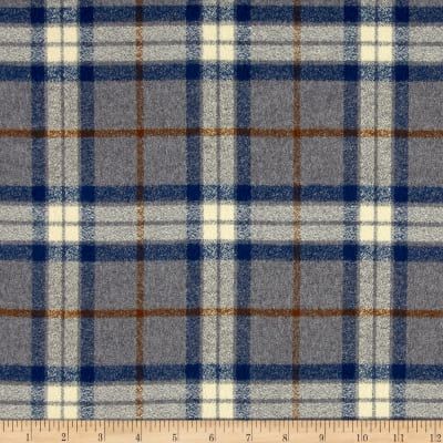 Kaufman Mammoth Flannel Large Plaid Steel - Discount Designer Fabric - Fabric.com $9/yd Pics For Background, Tela Aesthetic, Cabin Family Room, Little Boy Nursery, Kids Room Mural, Urban Camping, Geometrical Motifs, Plaid Pillows, Weekly Journal