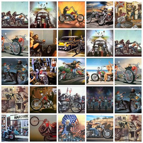 David Mann Art Collection Biker Art Drawing, Motorcycle Art Painting, David Mann Art, Sustainable Transportation, Motocross Girls, Harley Davidson Signs, Futuristic Helmet, Biker Stuff, Helmet Concept