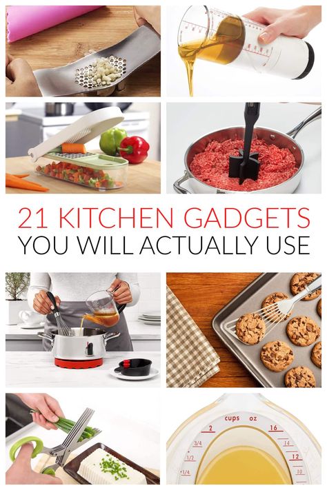 What kitchen gadgets should you have? I've put together a list of the most useful gadgets that I use regularly when cooking or baking. #amandascookin Best Kitchen Gadgets, Creative Kitchen Gadgets, Must Have Kitchen Gadgets, Kitchen Gadgets Unique, Cooking Gadgets, Creamy Cheesecake, Cool Kitchen Gadgets, Unique Kitchen, Green Kitchen