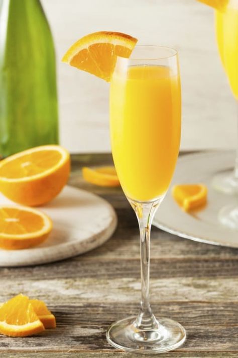 Prep time: 5 min • Yield: 2 servings Ingredients 1/2 shot Potato Vodka 1 1/2 shots Fresh Squeezed Orange Juice 1 shot of sparkling water (La Croix or Pelligrino) Slice of orange Directions Measure and place Vodka and Orange Juice in Martini... Popular Bar Drinks, Best Mimosa Recipe, Blue Punch Recipe, Gender Reveal Food, Sweet Champagne, Mimosa Cocktail, Mimosa Recipe, Best Champagne, Brunch Cocktails