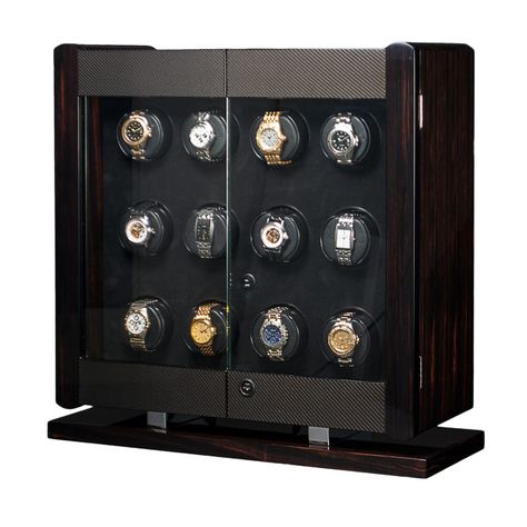 Orbita W22041/W22031 Avanti 12 Avanti Series Watch Winder Cabinet | Rotorwind/Programmable | 12 Watch Winding Capacity Rotorwind Clock Jewelry, Automatic Watch Winder, Modular Cabinets, Metal Storage Box, Watch Display Case, Watch Winders, Forty Eight, Coin Display, Pen Storage