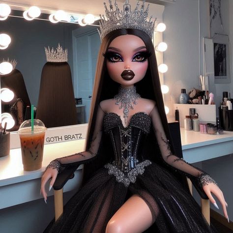 TGIF 🖤 #bratz #explorepage Latina Bratz Doll, Mexican Bratz Doll, Bratz Halloween, Dolls Halloween, Bratz Doll, Tgif, Pixar, Amazing Art, Cute Wallpapers