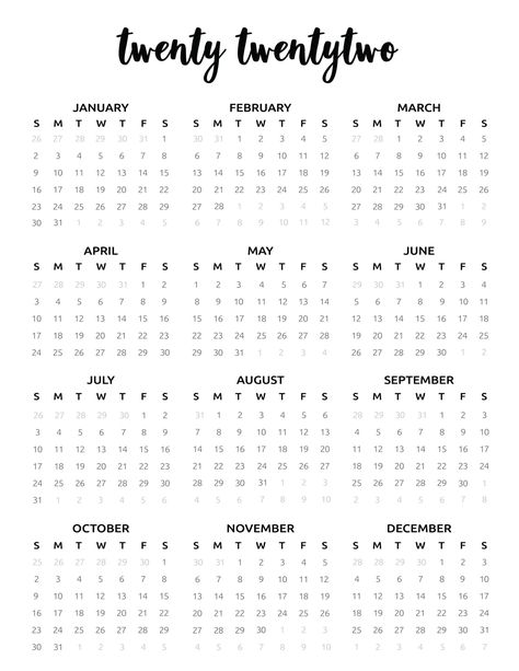 Get ahead with this 2022 calendar printable free template. It's a minimalist calendar with pretty elements and looks amazing in any home or workspace. #Calendars2022freeprintables #Calendars2022 #Freecalendarprintables2022 #Freecalendartemplate #minimalistcalendar #minimalistcalendar2022 2022 Calendar Printable Free, Calendar Decal, Fillable Calendar, Free Printable Calendar Templates, Free Planner Templates, Free Calendar Template, Minimalist Calendar, Calendar Journal, Coloring Calendar