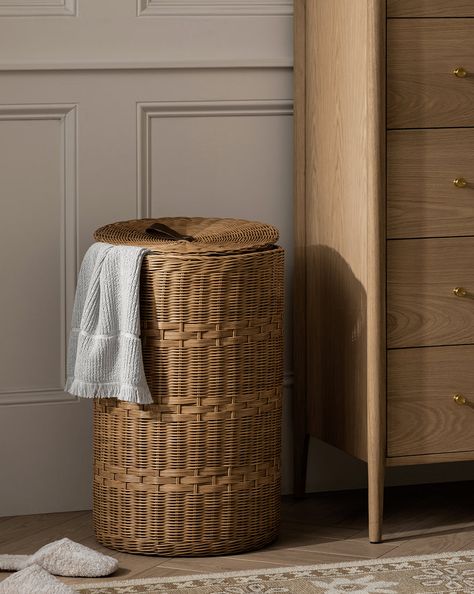 Whittier Laundry Hamper Laundry Hamper Aesthetic, Laundry Hamper Bedroom, Laundry Hamper Ideas, Bathroom Hampers, Bathroom Laundry Baskets, Wicker Laundry Hamper, Woven Structure, Woven Laundry Basket, Laundry Basket With Lid