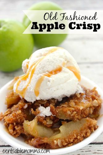 It's apple picking season, which means fresh apples for recipes like this one for Old Fashioned Apple Crisp. Apple Crunch Recipe, Old Fashioned Apple Crisp, Apple Crunch, Oats Flour, Caramel Apple Crisp, Crunch Recipe, Meagan Good, Dessert Simple, Weight Watchers Recipes