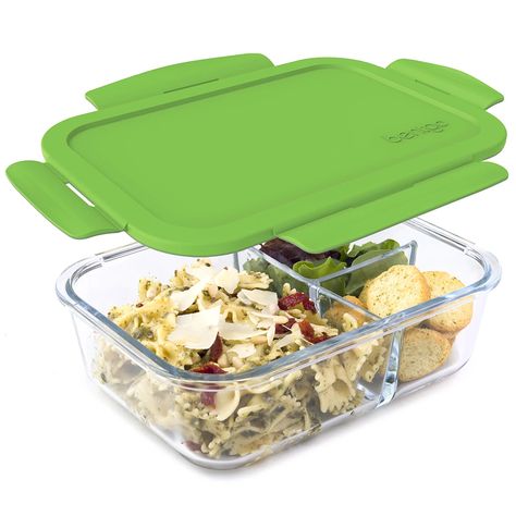 Bentgo Glass | Bentgo Glass Lunch Containers, Glass Technology, Healthy Lunches For Work, Lunch Box With Compartments, Importance Of Food, Plastic Container Storage, Health Conscious, Lunch Containers, Kitchen Food Storage