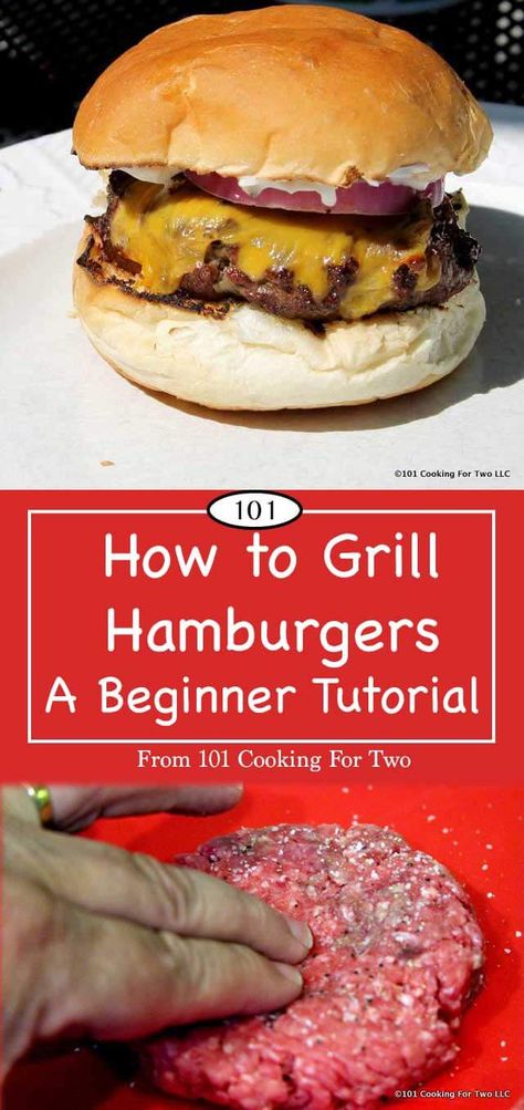 Grilling Hamburgers On Gas Grill, Grill Hamburgers, Grilled Hamburger Recipes, Best Grilled Burgers, Gas Grill Recipes, How To Cook Hamburgers, Grilled Burger Recipes, Grill Steak, Grilled Recipes