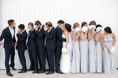 Nikita_Alex_Modern-Elegant-Wedding_031 Wedding Photography Bridal Party, Funny Wedding Pictures, Wedding Party Shirts, Funny Wedding Photos, Wedding Picture Poses, Bridesmaids Photos, Funny Wedding, Bridal Party Photos, Wedding Party Photos