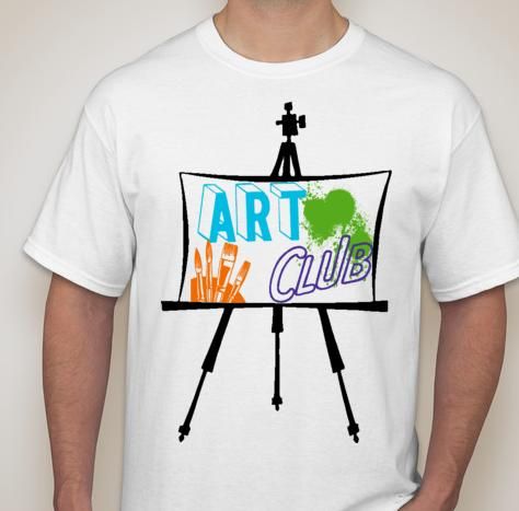 My Art Club shirt design Art Club Shirt, Teacher Swag, Club Tshirts, Art Teacher Outfits, Natural Person, Creative Clothes, Art Teaching, Kid Art, Artist Logo