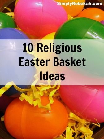 10 Religious Easter Basket Ideas: I love love love Easter candy, but I also like making sure my kids truly remmeber the reason we are celebrating Easter, and after 16 years of making Easter baskets I always need new ideas! Easter Neighbor Gifts, Easter Art For Kids, Christian Easter Basket, Easter Bunny Footprints, Christ Centered Easter, Easter Baskets To Make, Cupcakes Stand, Basket Gifts, Chocolate Bunnies