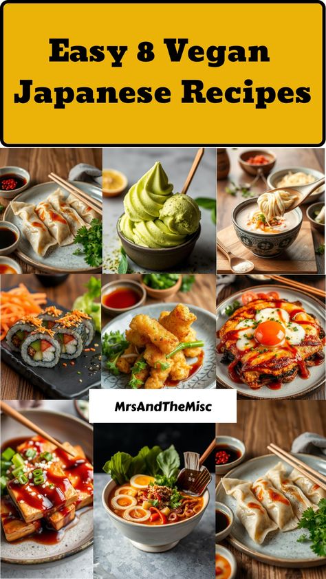 Craving umami? Try these 8 vegan twists on Japanese classics 🍜 Plant Based Japanese Recipes, Vegan Japanese Dessert, Vegan Japanese Recipes, Vegan Sushi Rolls, Ube Recipes, Vegan Japanese, Tangy Bbq Sauce, Vanilla Ice Cream Recipe, Vegan Sushi