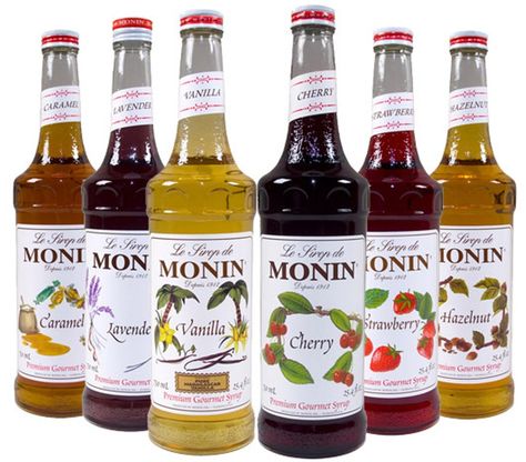 FX777 SmoothieWorld: Smoothies Recipes Using Monin Brand Syrups #SmoothieWorld Monin Recipes, Vanilla Syrup For Coffee, Monin Syrup, Coffee Syrups, Soda Syrup, Coffee Soda, Cocktail Syrups, Costa Coffee, Coffee Syrup