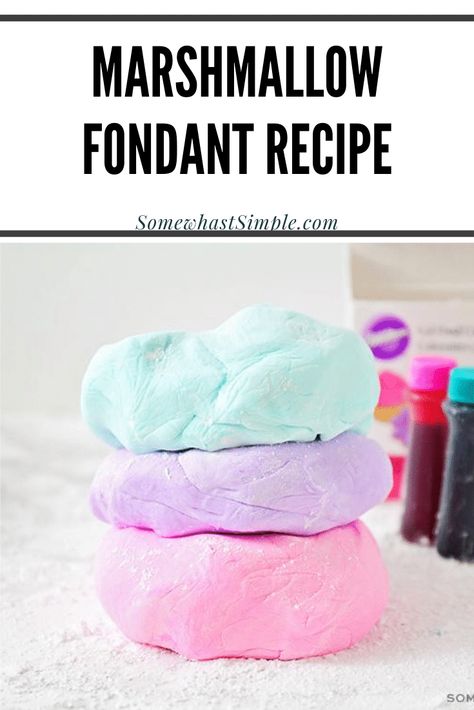 Marshmallow Fluff Fondant, Fondant From Marshmallows, How To Keep Fondant From Melting, How To Color Marshmallow Fondant, Marshmellow Fondant Recipe Easy, How To Make Marshmallow Fondant, Home Made Fondant Recipe, How To Work With Fondant, How To Use Fondant For Beginners