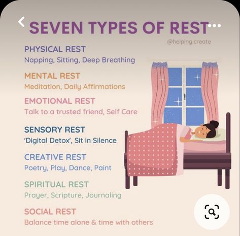 Types Of Rest, Mental And Emotional Health, Self Care Activities, Healthy Mind, Coping Skills, Mental Wellness, Self Care Routine, Mental Health Awareness, Self Improvement Tips