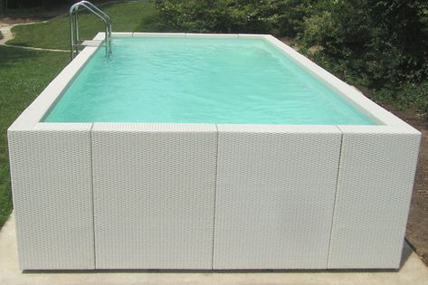 pools aufstellpool swimming pool Swimming Pools Backyard Landscape, Swimming Pools Backyard Inground, Oberirdischer Pool, Kleiner Pool Design, Oberirdische Pools, Cheap Pool, Pools Backyard Inground, Swimming Pool Tiles, Diy Swimming Pool