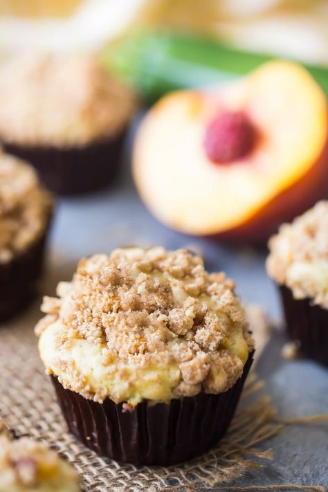 Peach Zucchini Crumb Muffins: moist, easy to make, and a perfect way to enjoy the seasonal flavors of late summer. #healthy #easy #fresh #recipe #best #yogurt #moist #wholewheat #withcrumbtopping #baking #snacks #streuseltopping #butter #desserts #fruit #summer #food #mornings #cooking #brunch #simple #dairy #seasons #sweettreats #best #zucchinimuffins #zucchini #greekyogurt #breakfast #veggies Peach Zucchini Muffins, Peach Zucchini Bread, Breakfast Veggies, Peach Muffin Recipes, Baking Snacks, Zucchini Desserts, Zucchini Breakfast, Zucchini Recipes Dessert, Peach Bread