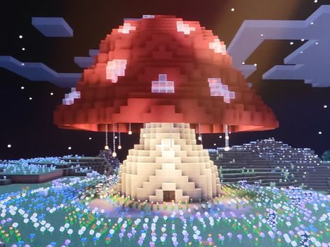 Something I built in minecraft💪🏽 😎 Mushroom City Minecraft, Minecraft Mushroom Mansion, Minecraft Big Mushroom, Minecraft Mooshroom Island, Mushroom Kingdom Minecraft, Minecraft Building Ideas Mushroom, Mushroom Castle Minecraft, Biomes O Plenty House Minecraft, Minecraft Giant Mushroom