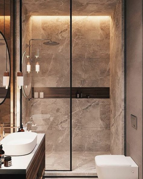 Making Your Bathroom Luxurious With These Helpful Tips | L'Essenziale Design Interior Baie, Makeover Kamar Mandi, Loft Bathroom, Loft Interior, Scandinavian Bathroom, Washroom Design, Bad Inspiration, Aesthetic Bathroom, Loft Interiors