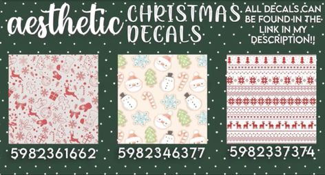 Roblox Christmas Decals, Christmas Decals Berry Ave, Christmas Decals Bloxburg, Bloxburg Christmas, Rh Decals, Codes Wallpaper, Preppy Decal, Roblox Decals, Pic Code