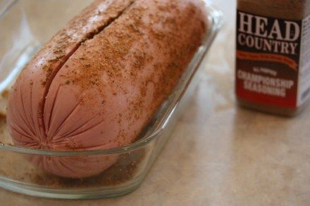 Barbecue Bologna Oklahoma Prime Rib Bbq Bologna In Oven, Baked Bologna, Barbecue Dry Rub, Bologna Recipes, Brown Sugar Glaze, Barbecue Restaurant, Barbecue Pork, Food Log, Lunch Meat