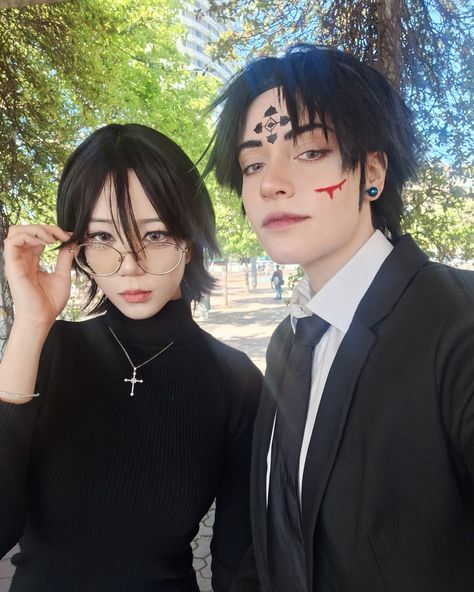 The phantom troupe join @ozcomiccon 🕷️🤍 Character: Shizuku murasaki (hxh) . . . . . #shizuku #shizukumurasaki #shizukuhxh #hxhshizuku #hxh #hunterxhunter #hunterhunter #shizukucosplay #shizukumurasakicosplay #chrollo #chrollolucilfer #shizukuedit #chrollocosplay #hunterxhuntercosplay #hxhcosplay #hunterxhunteredit #hisoka #illumi #killua #gon #phantomtroupe #zoldyck #cosplay #cos #cosplayer #cosplayers #coser #ozcomiccon #ozccsydney #ozcc Chrollo And Shizuku, Shizuku Murasaki Cosplay, Chrollo Cosplay, Illumi Killua, Hxh Shizuku, Killua Cosplay, Hxh Cosplay, Shizuku Cosplay, The Phantom Troupe