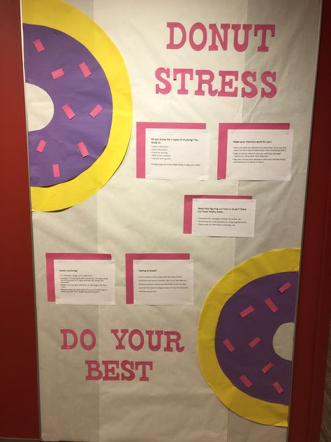 Ra Finals Bulletin Board, Finals Bulletin Board Ra, Finals Bulletin Board, Ra Decorations, College Bulletin Boards, Bulletin Boards Theme, Bullentin Boards, Ra Bulletins, Rec Center