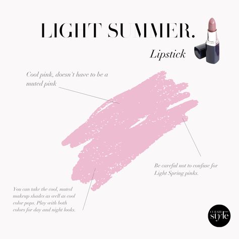 Light Summer Color Palette Lipstick, Light Summer Lipstick Colors, Light Summer Lipstick, Light Summer Hair, Light Summer Makeup, Light Summer Style, Summer Pallet, Color Palette Light, Summer Lipstick Colors