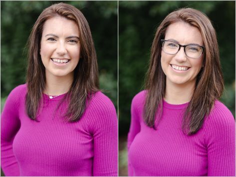 Professional Headshots Women Short Hair, School Principal Headshots, Good Headshots Tips, Headshot With Glasses, Corporate Headshot Women, Tips For Taking Headshots, Hair For Professional Headshots, Professional Headshot Inspiration, Tips For Headshots