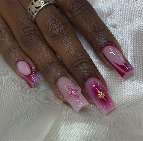 Dominican Nails, Ethereal Nails, Concert Nails, Aura Nails, Colored Acrylic, Dope Nail Designs, Her Nails, Acrylic Nails Coffin Pink, Unique Acrylic Nails