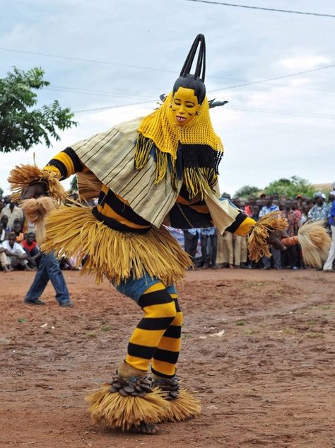 costumes from Ivory Coast Group Of People, Ivory Coast, Dancing, Yellow, Black