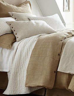 New Bed & Bath - Equine Luxuries Amity Home, King Quilt Sets, Urban Apartment, Natural Bedding, Striped Duvet, Striped Duvet Covers, Bed Design Modern, Linen Sheet Sets, Cama Queen