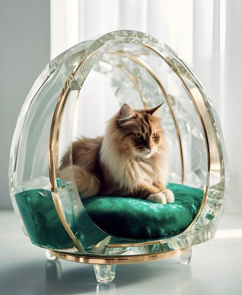 Cat House Diy, Cat Call, Luxury Cat, Luxury House Interior Design, Beautiful Art Pictures, Vintage Interiors, Cat Furniture, Pet Furniture, Pet Bed