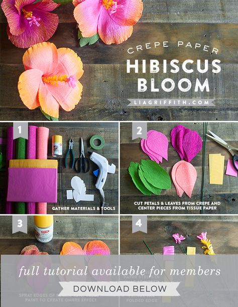 Crepe Paper Crafts, Săpunuri Handmade, Paper Flower Patterns, Fiesta Tropical, Paper Flower Template, Crepe Paper Flowers, Paper Flowers Craft, Tissue Paper Flowers, Paper Flower Tutorial