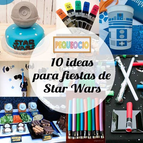 10 ideas para fiestas infantiles de Star Wars Decoracion Star Wars, Baby Jedi, Star Wars Crafts, Star Wars Bb8, Star Wars Decor, Star Wars Birthday Party, Star Wars Wedding, Birthday Star, Jolly Holiday