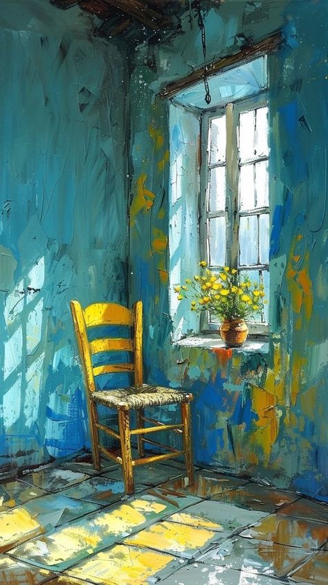 Vincent van Gogh ~ post-Impressionism Style Paintings By Van Gogh, Van Gogh Inspiration, Famous Art Paintings Van Gogh, Pinturas Van Gogh, A Chair Drawing, Van Gogh Inspired Paintings, Van Gogh Art Style, Van Gogh Style Painting, Classical Art Paintings