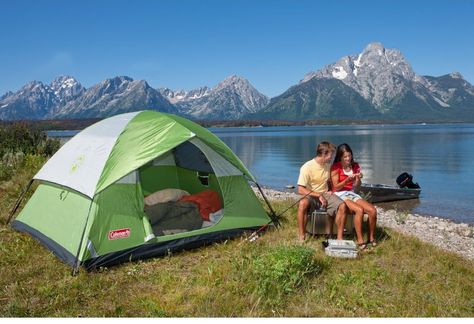 7 Camping Gear Essentials and Upgrades + 10 Great Locations Across the Country… Coleman Tent, Coleman Camping, Yurt Tent, Tenda Camping, Camping Products, 4 Person Tent, Best Tents For Camping, Family Tent Camping, Cabin Tent