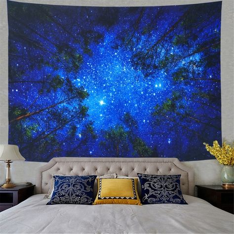 Forest Starry Tapestry Wall Hanging 3D Printing Forest Tapestry Galaxy Tapestry Forest Milky Way Tapestry Tree Tapestry Night Sky Tapestry Wall Tapestry for Dorm Living Room Bedroom | Wish Constellation Tapestry, Sky Tapestry, Wall Tapestry Bedroom, Mountain Tapestry, Dorm Living Room, Tree Tapestry, Forest Tapestry, Dorm Living, Tapestry Bedroom