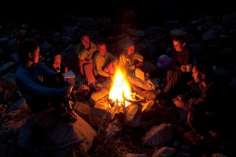 People near campfire in forest. Group of backpackers relaxing near campfire afte , #Ad, #Group, #backpackers, #forest, #People, #campfire #ad Free Stock Photos People, Children Of Eden, The Oregon Trail, Latest House Designs, Halloween Traditions, Camping Locations, Forest Fire, Camping With Kids, Summer Camp