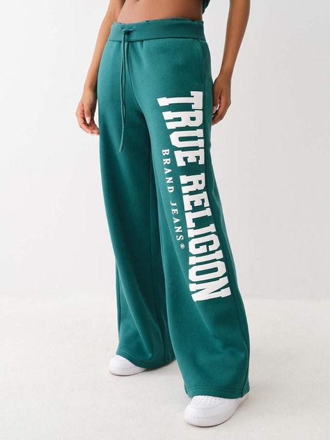 back to school comfortable   WIDE LEG Model is 5'7" and wearing a Size Small Size Chart Cool Bottoms For Women, Low Rise Sweatpants 2000s, Sweatpants With Words On Back, Upcycled Sweatpants, Women Wishlist, Low Rise Sweatpants, Cute Sweats, Cute Online Clothing Stores, Graphic Sweatpants