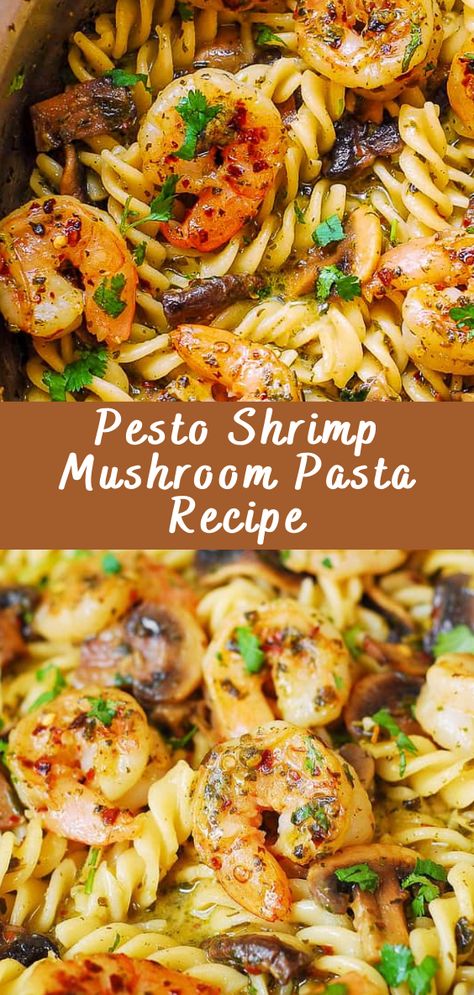 Pesto Shrimp Mushroom Pasta Recipe Introduction Pesto Shrimp Mushroom Pasta is a delightful dish that combines the flavors of succulent shrimp, earthy mushrooms, and the vibrant essence of pesto sauce. This pasta recipe is not only easy to prepare but also bursting with rich and savory flavors. Whether you’re cooking for a special occasion or […] The post Pesto Shrimp Mushroom Pasta Recipe appeared first on Cheff Recipes. Shrimp Mushroom Pasta, Recipes Using Flour, Shrimp Mushroom, Shrimp Stuffed Mushrooms, Shrimp Pesto Pasta, Cajun Shrimp Recipes, Pesto Shrimp, Mushroom Recipes Pasta, Spinach Casserole