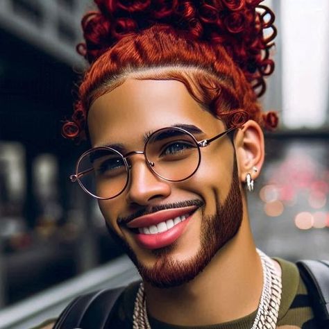 Fine Boy, Colorful Fashion Photography, Light Skin Men, Men Art, Always On My Mind, Anime Hair, On My Mind, A Necklace, Light Skin